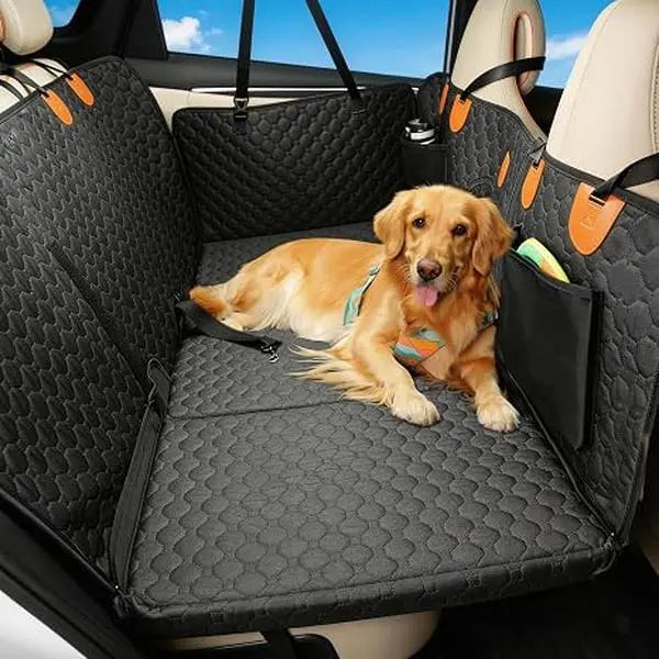 Dog Car Seat Cover - Universal Fit, Waterproof, Scratchproof, Non-Slip, Washable Pet Back Seat Travel Mat for All Seasons, Pet Car Accessories